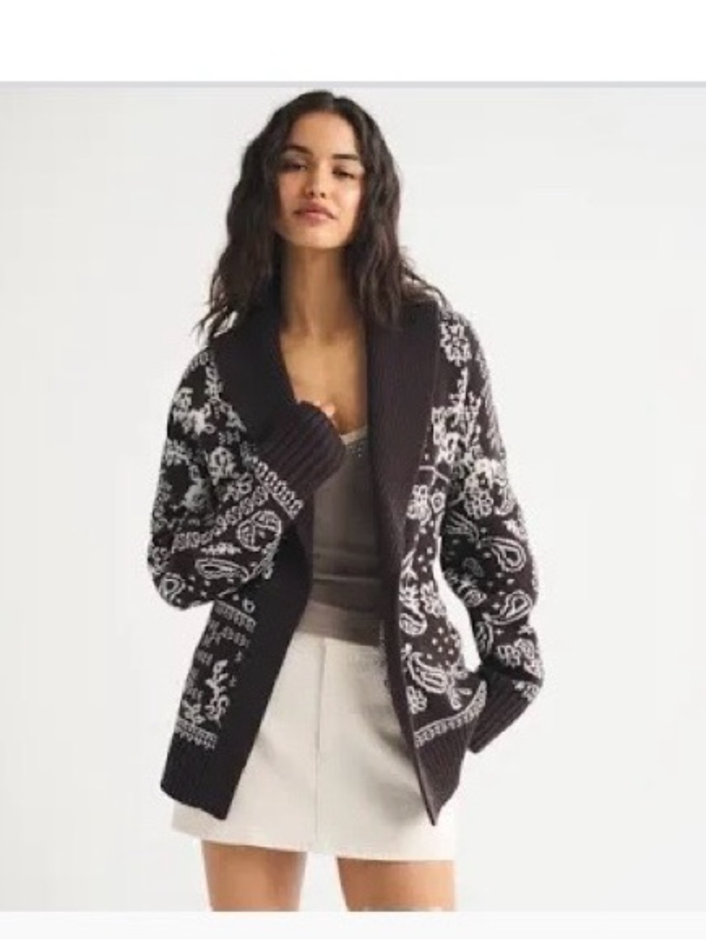 Abercrombie & Fitch  Shawl-Collar Cardigan